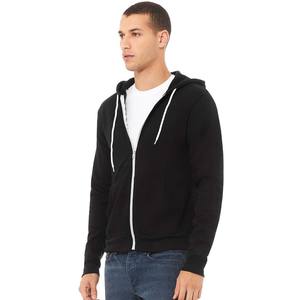Bella toile 100% coton unisexe sweat à capuche zippé hommes femmes sweats à capuche zippés pour homme 3739 - Product Image 5