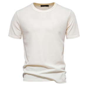 Camisetas con logotipo personalizado para hombre, camisetas de manga corta con cuello redondo y Jersey sólido informal a la moda, camisetas - Product Image 3