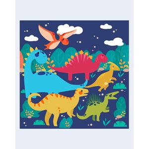 Party Love <b>Dinosaur</b> Serviette 33x33cm 12 Pcs Bag - Product Image 1