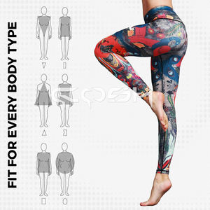 Impreso sublimado estirable Spandex Mujeres Yoga y Fitness Wear Leggings - Product Image 4