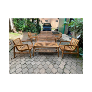 Ensemble de chaises Mesa Ensemble de bistro extérieur en bois de teck Chaises de table Légères durables pour les hôtels de cour à manger - Product Image 1