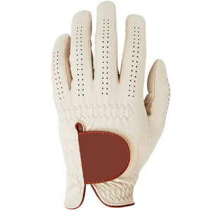 Guantes de Golf Unisex de Cuero Genuino Transpirable de Alta Calidad, Logotipo Personalizable, Protección UV, Impermeables, para Mano Izquierda/Derecha - Product Image 2