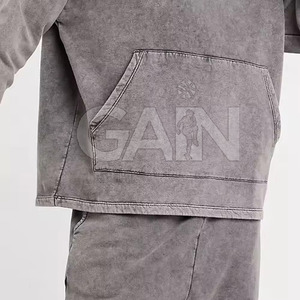 Nuevo Diseño, Color Personalizado, Chándal de Invierno para Hombre, con Capucha, Lavado Ácido, Estilo Casual, Manga Larga, Secado Rápido, Superventas - Product Image 6