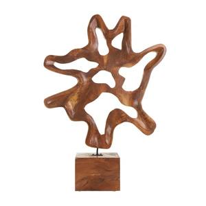 Figurine de table en bois design, art moderne, accent d'intérieur, œuvre d'art accrocheuse, décoration artisanale de luxe, centre de table provenant d'Inde - Product Image 1
