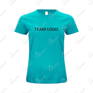 Camiseta de fútbol para mujer personalizada hecha con tela transpirable que absorbe la humedad Color sólido con elegante ajuste Atlético - Product Image 4