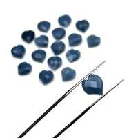 Opale bleue en forme de cœur 10 mm, pierre précieuse sculptée en vrac, vente en gros pour la fabrication de bijoux, fournisseur de pierres précieuses en vrac