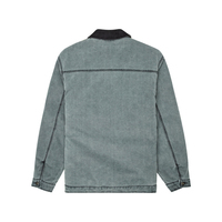 XUCHANG haute qualité bleu 100% coton confortable personnalisé recadrée vêtements de travail décontractés veste en toile pour hommes