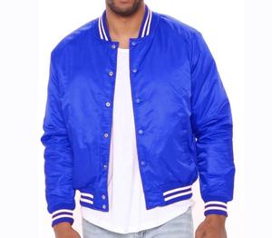 Veste de baseball vintage sur mesure pour homme, taille plus, broderie en chenille, veste universitaire en satin - Product Image 1