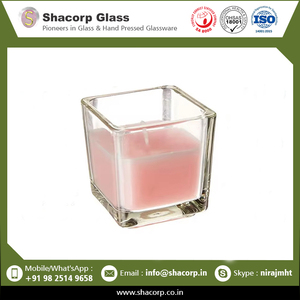 Votivo de cristal cuadrado decorativo más vendido para decoración del hogar a un precio asequible - Product Image 2