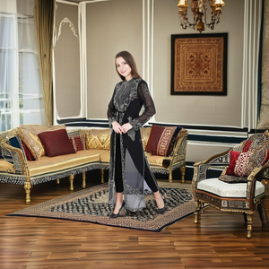 Mangas con cuentas Abaya vestidos musulmanes Dubai Abaya 2025 último bordado a mano ropa de mujer noche cóctel fiesta Club desgaste Emiratos Árabes Unidos - Product Image 6