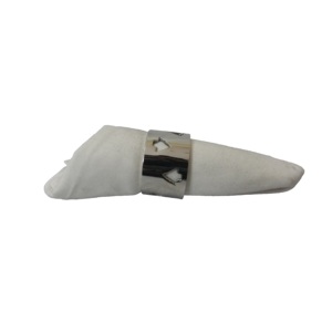 Accessoires de table ronds pour mariage et dîner, porte-serviettes élégant, anneau à serviettes, accessoires de vaisselle, support - Product Image 5