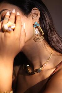 ต่างหูโอเชียนลูป ดีไซน์ที่ได้แรงบันดาลใจจากทะเล เครื่องประดับสไตล์ชายทะเลสำหรับผู้หญิง เหมาะสำหรับทุกวันและโอกาสพิเศษ - Product Image 5