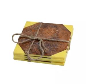 Acacia Wood Joined <b>Coaster</b> <b>Sets</b> American Style Best Selling Resin Wood <b>Coaster</b> Table Top Accessories Low Price <b>Coasters</b> - Product Image 5