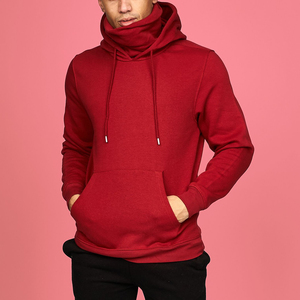OEM/ODM 100% Coton Hiver Sweat à capuche épais pour homme Couleur unie 400GSM Logo brodé personnalisé Streetwear Confortable - Product Image 4