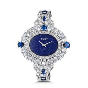 นาฬิกาข้อมือผู้หญิงทรงวงรีหรูหรา Jeulia Blue Legend Lapis Lazuli Quartz - Product Image 1