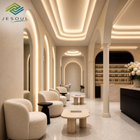 Rak Display LED untuk Furnitur Salon, Rak Display Parfum untuk Furnitur Luar Ruangan, Rak Display untuk Restoran, Rak Makeup Custom