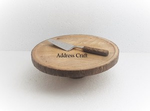 Soporte de pastel de madera con estampado de esmalte de último diseño, vajilla, decoración de boda, aspecto moderno, forma redonda, soporte para servir postres para fiesta - Product Image 3