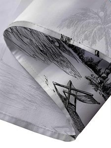 Custom Design for Hawaii <b>Shirts</b> Short <b>Sleeve</b> Quick Dry Summer Wear Hawaiian <b>Shirts</b> for Men - Product Image 3