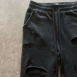 กางเกงวอร์มผ้าระบายกรดของผู้ชายวินเทจ - Product Image 6
