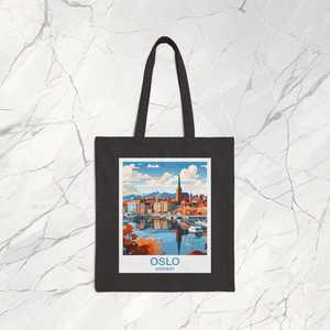 Bolsa de Lona de Viaje Estilo Vintage Oslo Noruega, Regalo Perfecto para Accesorios de Viaje - Product Image 3
