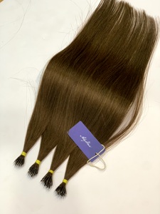 Premium Brazilian Human Hair Extensions Double Drawn Nano <b>Ring</b> 100% Remy Hair Machine Double Weft Wholesale Factory Supplier - Product Image 4