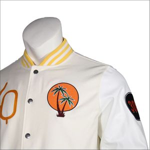 เสื้อแจ็กเก็ตทีมตัวแทนของผู้ชายงานตามสั่งปักลายสีพื้นเสื้อแบบสตรีทแต่งตะเข็บด้านหน้าแนวสตรีท - Product Image 5