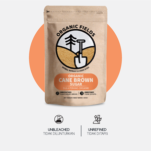 ORGANIC FIELDS Sucre de canne brun biologique 400g, non raffiné, granulé et en poudre, en cubes - Product Image 4