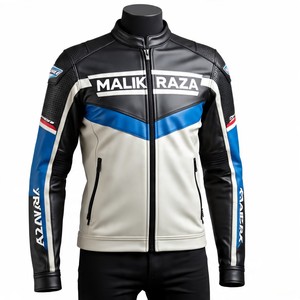 Chaqueta motorista de cuero de tamaño personalizado | Proveedor de oro | Precio de fábrica al por mayor - Product Image 1