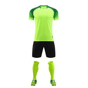 Ensembles de vêtements de football Polyester unisexe couleurs unies maillot de football à manches courtes production rapide fabricant de maillot de football - Product Image 5