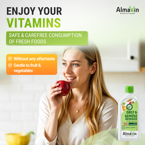 AlmaWin Brand Efficient Liquid Vegetable Fruit Cleaner 500ml High Concentration Smooth Skinned Fruits Organic Baby <b>Detergent</b> - Product Image 2