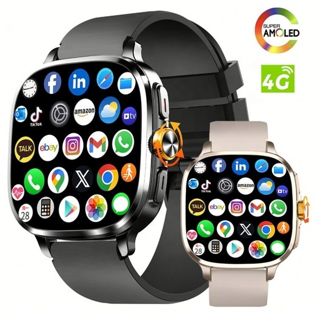 All Scenario Daily Wear 4G LTE Standalone Wrist Watch Full APP Download Rotating Crown Hot Stock Dt Smart Watch Charger