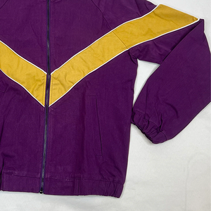 Chaqueta Universitaria de Lana y Seda Color Morado Omega y Dorado Antiguo, Personalizada para Fraternidades Griegas, Estilo Urbano, Ligera, Impermeable y Reversible para Primavera - Product Image 5