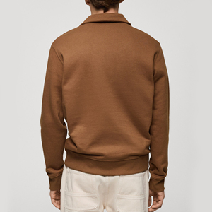 Sudadera de Alta Calidad para Hombre con Cuello Polo, Lujosa y Moderna, Cómoda, 100% Algodón, Talla Grande, Sudadera de Invierno 2026 - Product Image 2