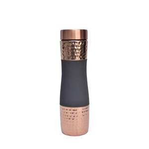 Pure copper <b>bottle</b> with vintage handmade finished leakproof performance and Ayurvedic hydration benefits - Product Image 6