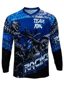 Jersey de Motociclismo Transpirable con Absorción de Humedad, Manga Larga, Impresión por Sublimación, Ropa de Motocross, Jersey MTB, Ropa para Ciclismo Todoterreno - Product Image 2