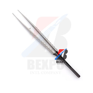 Pince à micro tissu de haute qualité pince à épiler droite plate 18cm Instrument dentaire chirurgical - Product Image 4