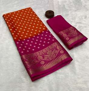 ผ้าไหมโดลาเนื้อนุ่มบริสุทธิ์ลายพิมพ์คาลัมคารีสุดประณีต  ความงามแบบดั้งเดิมเหนือกาลเวลา ผ้าไหมโดลาบริสุทธิ์สำหรับทำผ้าส่าหรี - Product Image 2