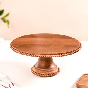 Arty Decor Cupcake Stand Plateau de service rond Table Dessert Stand Présentoir à gâteau en bois au prix de gros. - Product Image 5