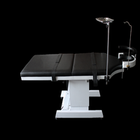 Table d'opération électrohydraulique noire, hauteur réglable, classe I, garantie 1 an, assistance technique en ligne, mobilier hospitalier