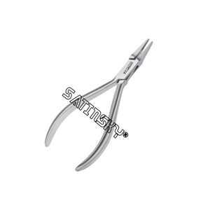 Alicates de Punta Plana de 14 cm, Instrumentos Dentales de Acero Inoxidable Fabricados con AISI 420 de una Marca Reconocida - Product Image 1