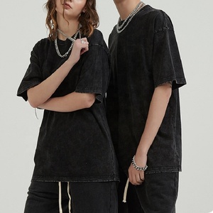 Nouveau T-shirt Unisexe Personnalisé avec Logo, Lavage Acide, Polyester/Coton, Respirant, Léger, Écologique, Manches Courtes, Formel - Product Image 2