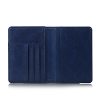 Funda de pasaporte de cuero con bloqueo RFID, elegante, de larga duración y de viaje, gran regalo esencial para viajeros del mundo y Jetsetters