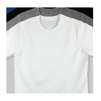 T-shirt personnalisé de haute qualité en coton de bambou OEM 210 g/m², écologique, séchage rapide, imprimé sérigraphié, confortable, design régulier pour homme
