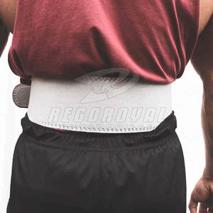 เข็มขัดยกน้ำหนักแบบง่ามคู่ทนทานเข็มขัดออกกำลังกายหนังปรับได้เข็มขัดสองง่ามสำหรับฝึกน้ำหนัก - Product Image 2