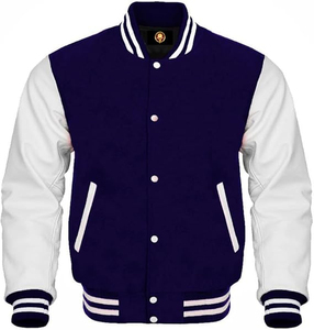 Meilleure vente personnalisée Bomber School Baseball Letterman Varsity Jacket Manches en cuir de vache Letterman Jacket Streetwear Jacket - Product Image 6