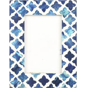 Cadre photo incrusté de résine d'os en bois de la meilleure qualité fabriqué à la main beau cadre photo personnalisé pour la décoration de l'Inde - Product Image 1