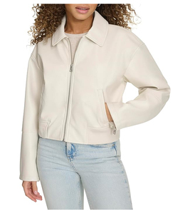 Blouson d'hiver pour homme, col rabattu, manches longues, fermeture éclair sur le devant, doublure en polytwill respirante, motif uni - Product Image 4
