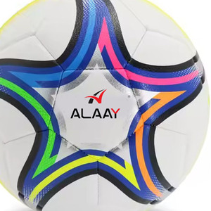 Alaay ลูกฟุตบอลหนังพีวีซีขนาด3.5มม. พร้อมโลโก้สีสันสดใสออกแบบได้ตามต้องการสำหรับการแข่งขันฟุตบอล - Product Image 3