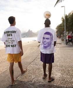 T-shirts à impression graphique surdimensionnée Vintage Heavyweight 240gsm 100% coton Streetwear Plus Size-Design compressé - Product Image 1