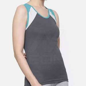 Vêtements de sport sans manches, nouveau style, débardeurs pour femmes en stock, tissu sur mesure, débardeurs pour femmes - Product Image 5